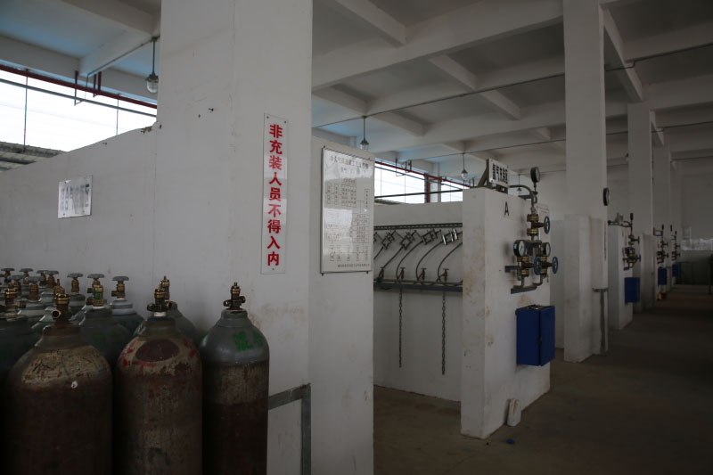 氩气充装区全貌